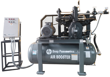 Lubricated Reciprocating Booster Air Compressor - View 1